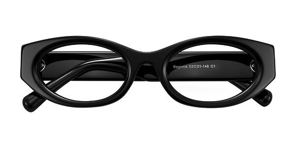 Front of Begonia in Black