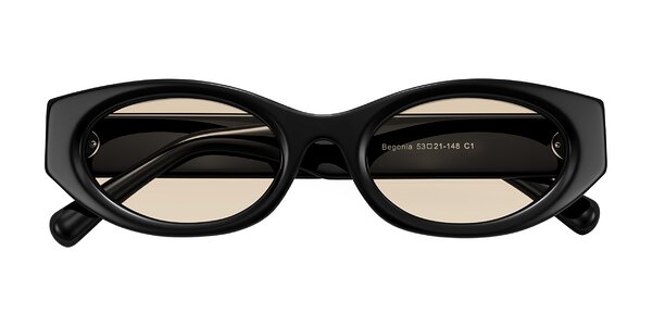 Front of Begonia in Black