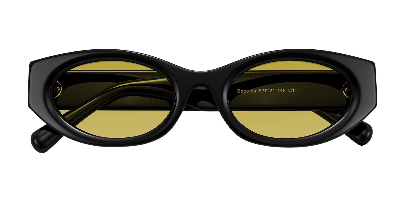 Begonia - Black Tinted Sunglasses