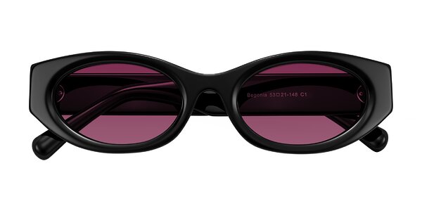 Front of Begonia in Black