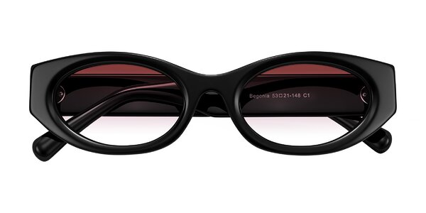 Front of Begonia in Black