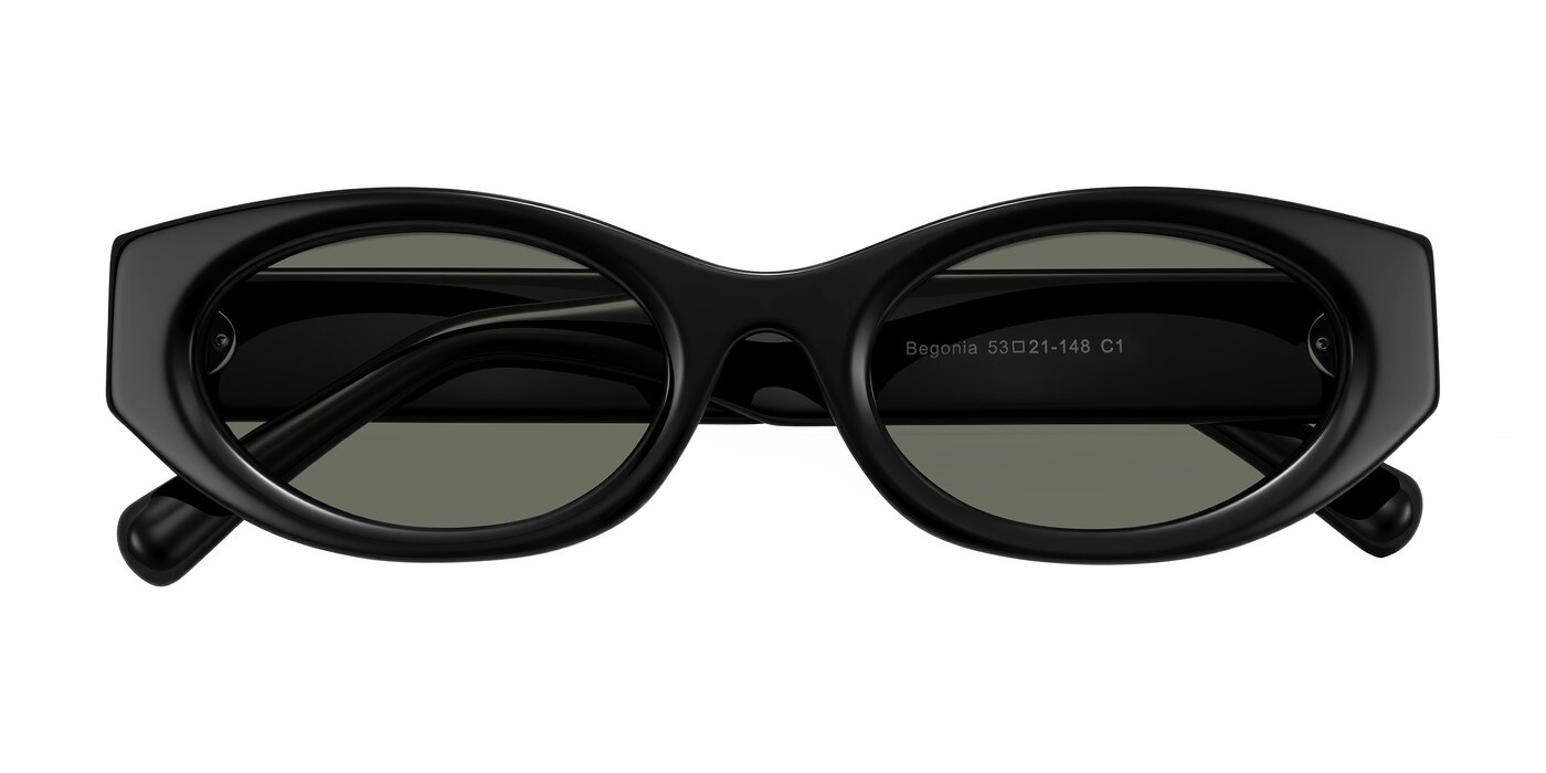Begonia - Black Polarized Sunglasses