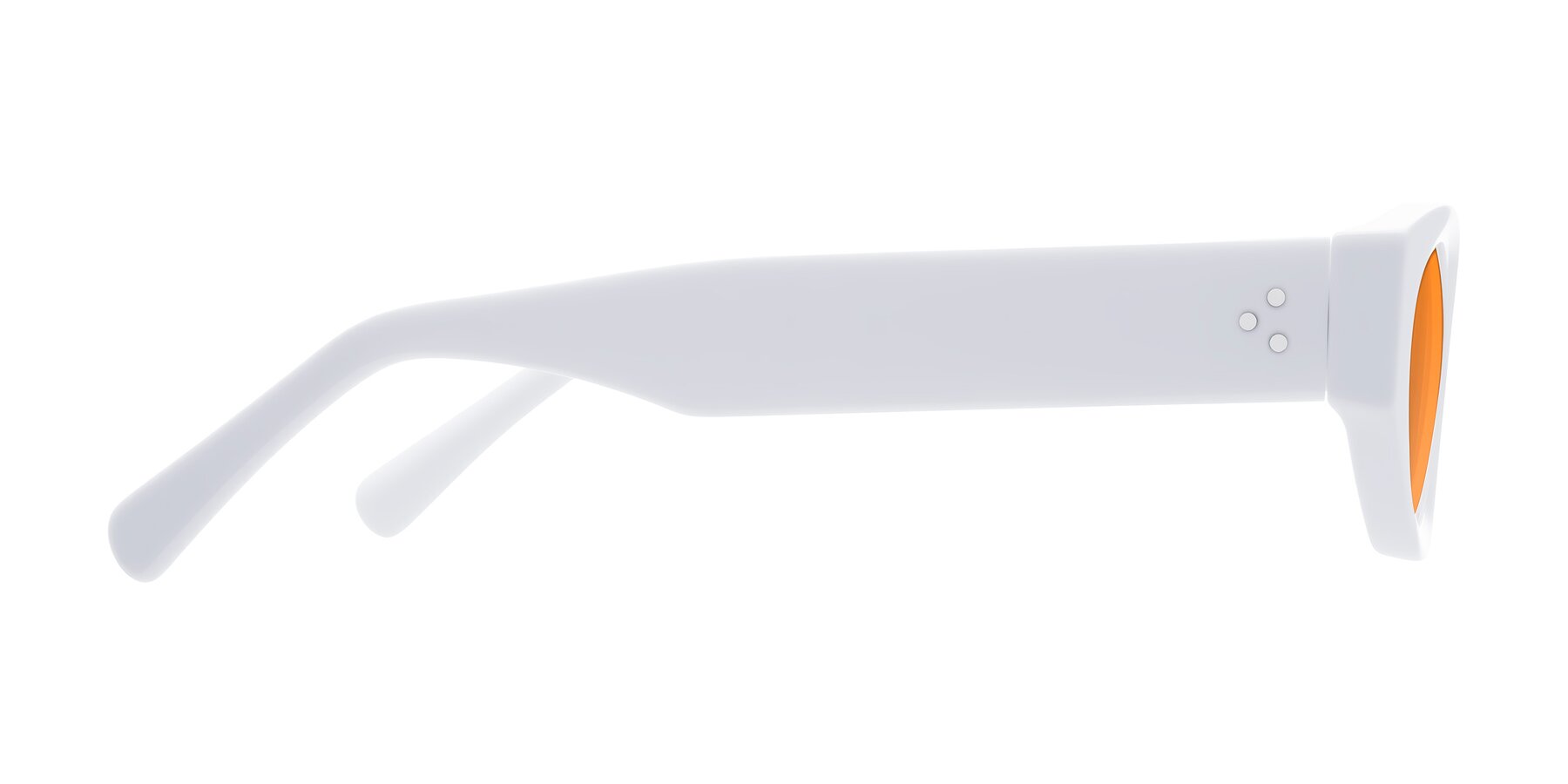 Side of Begonia in White with Orange Tinted Lenses