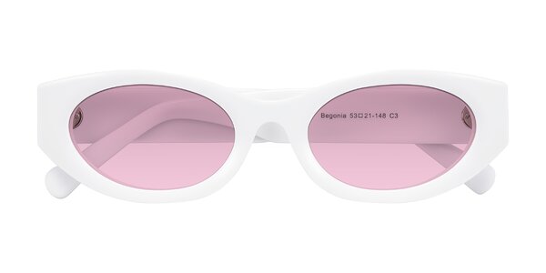 Front of Begonia in White