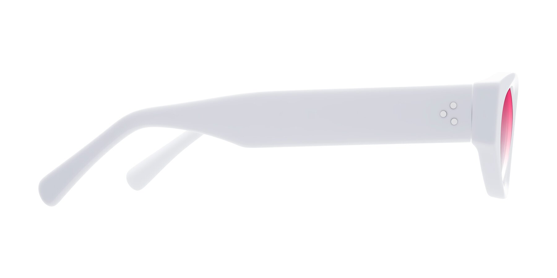 Side of Begonia in White with Pink Gradient Lenses