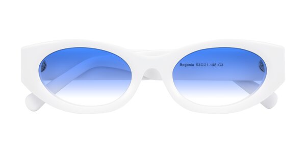 Front of Begonia in White