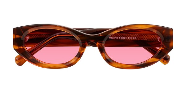 Front of Begonia in Amber Striped