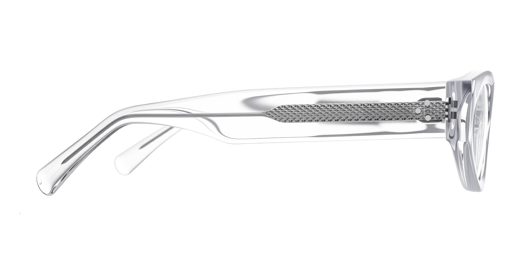 Side of Begonia in Clear with Clear Eyeglass Lenses