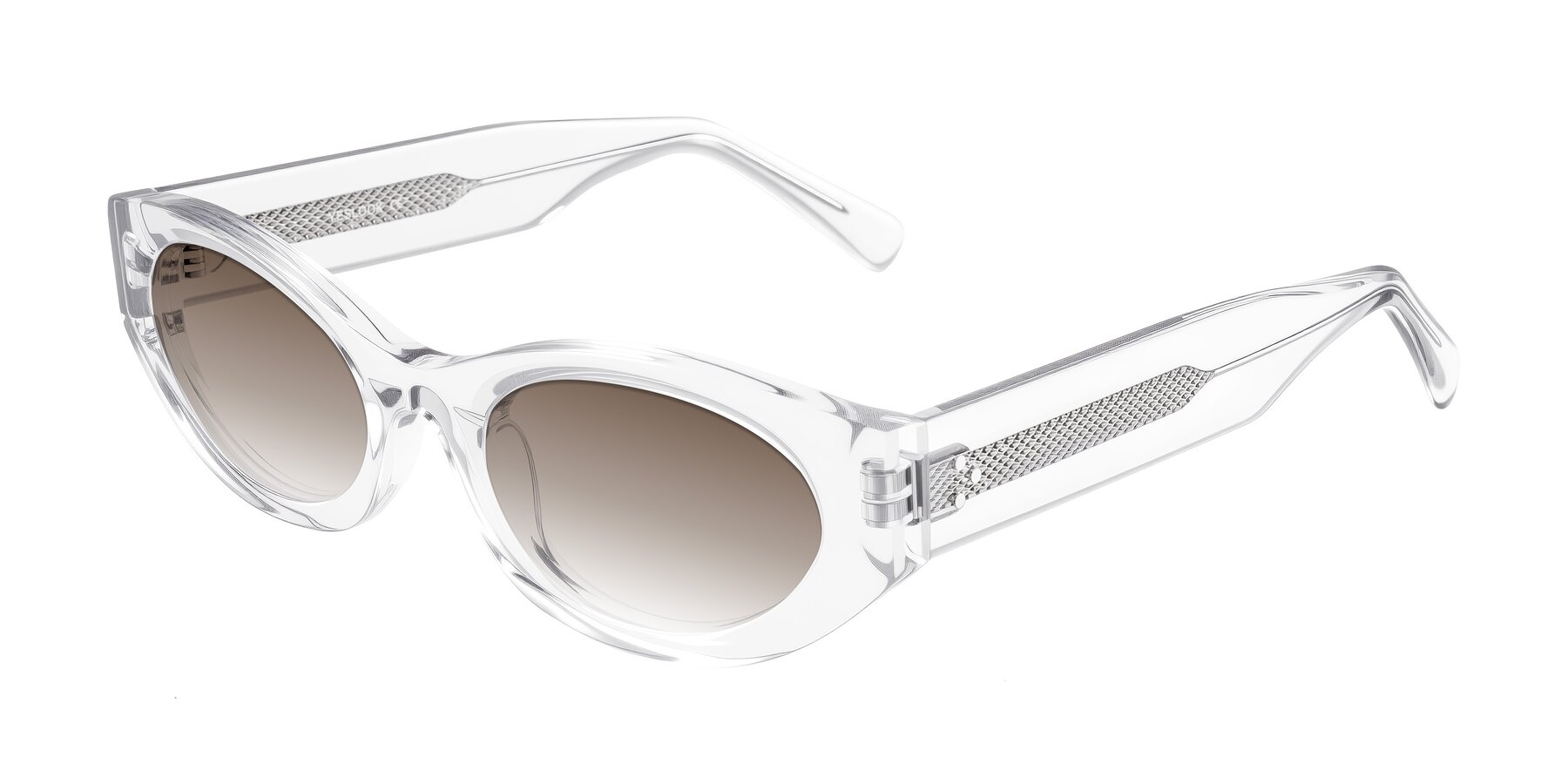 Angle of Begonia in Clear with Brown Gradient Lenses