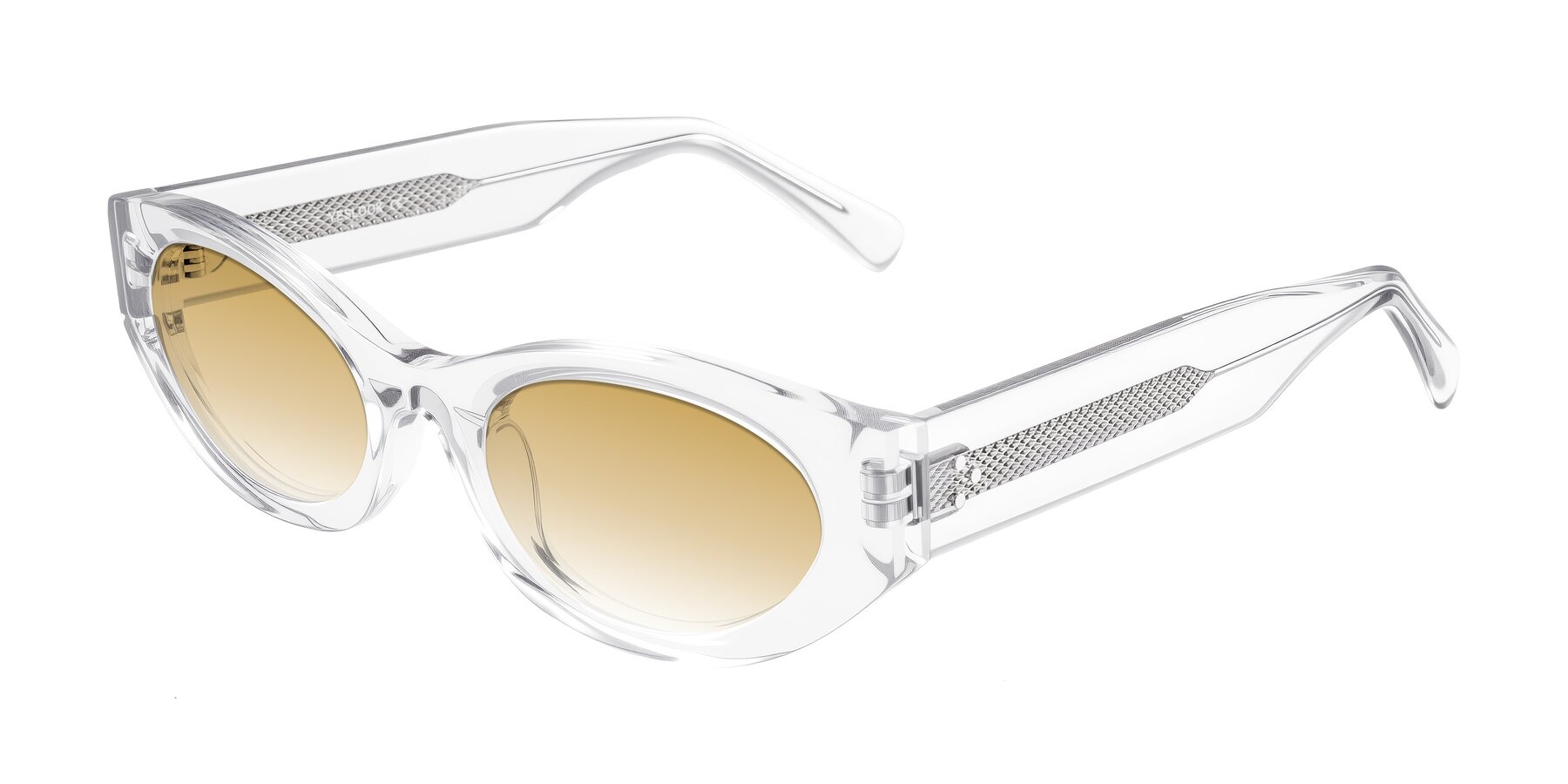 Angle of Begonia in Clear with Champagne Gradient Lenses