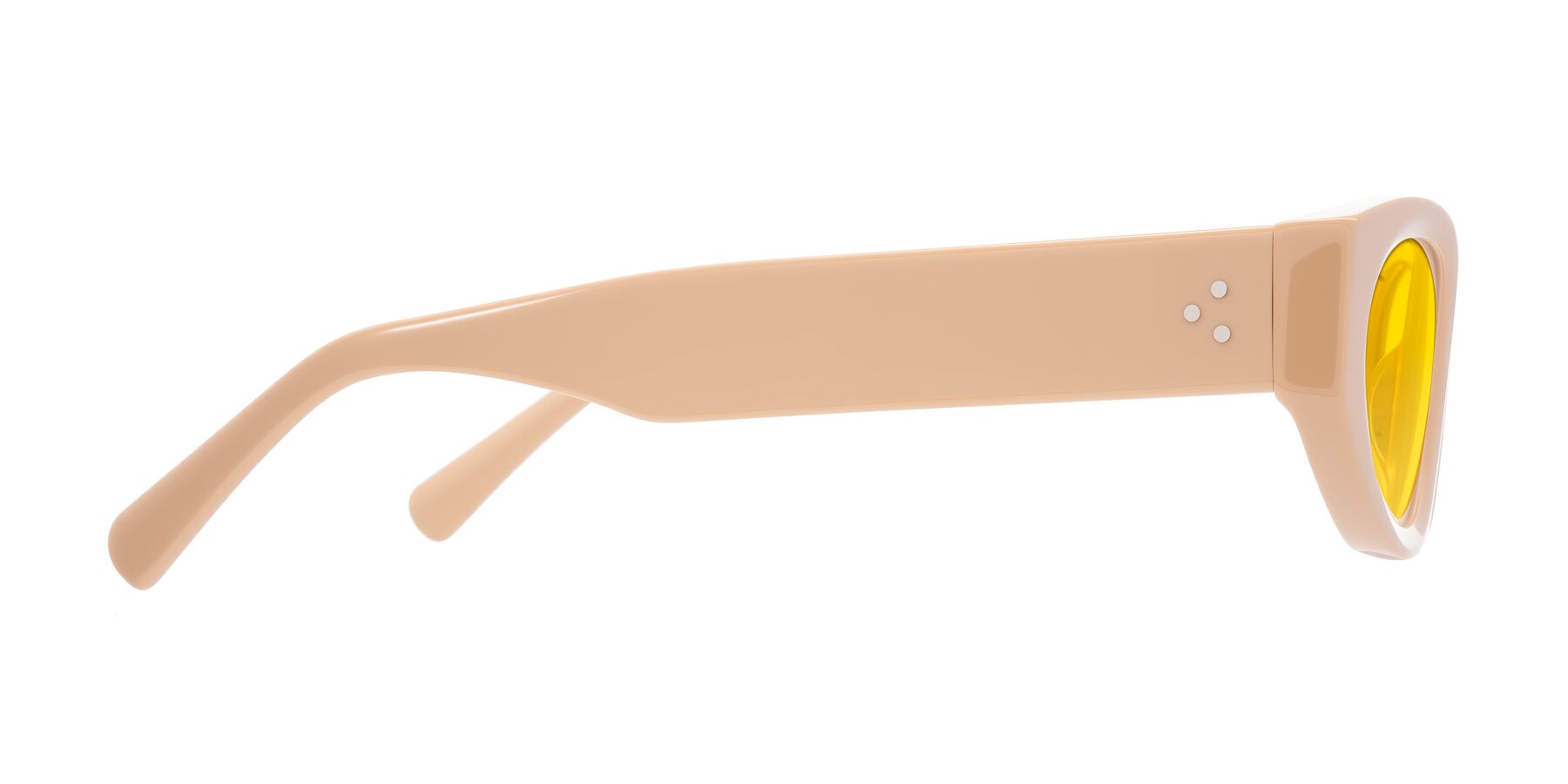 Side of Begonia in Pale Salmon with Yellow Tinted Lenses