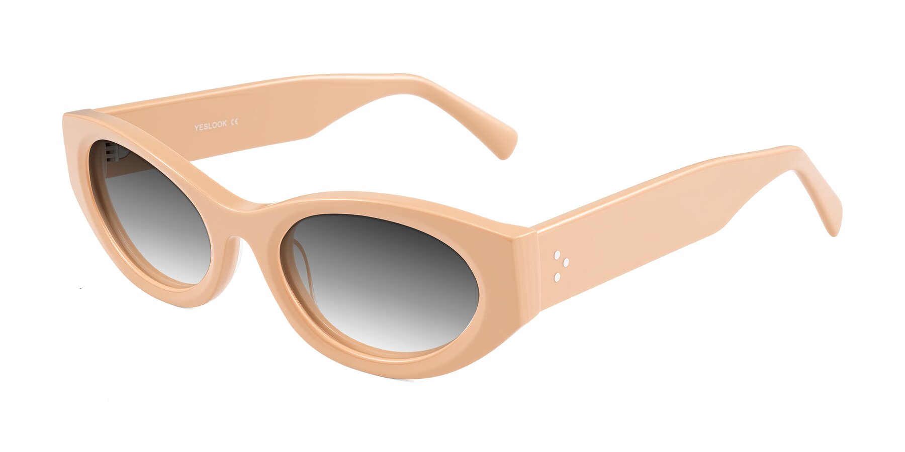 Angle of Begonia in Pale Salmon with Gray Gradient Lenses