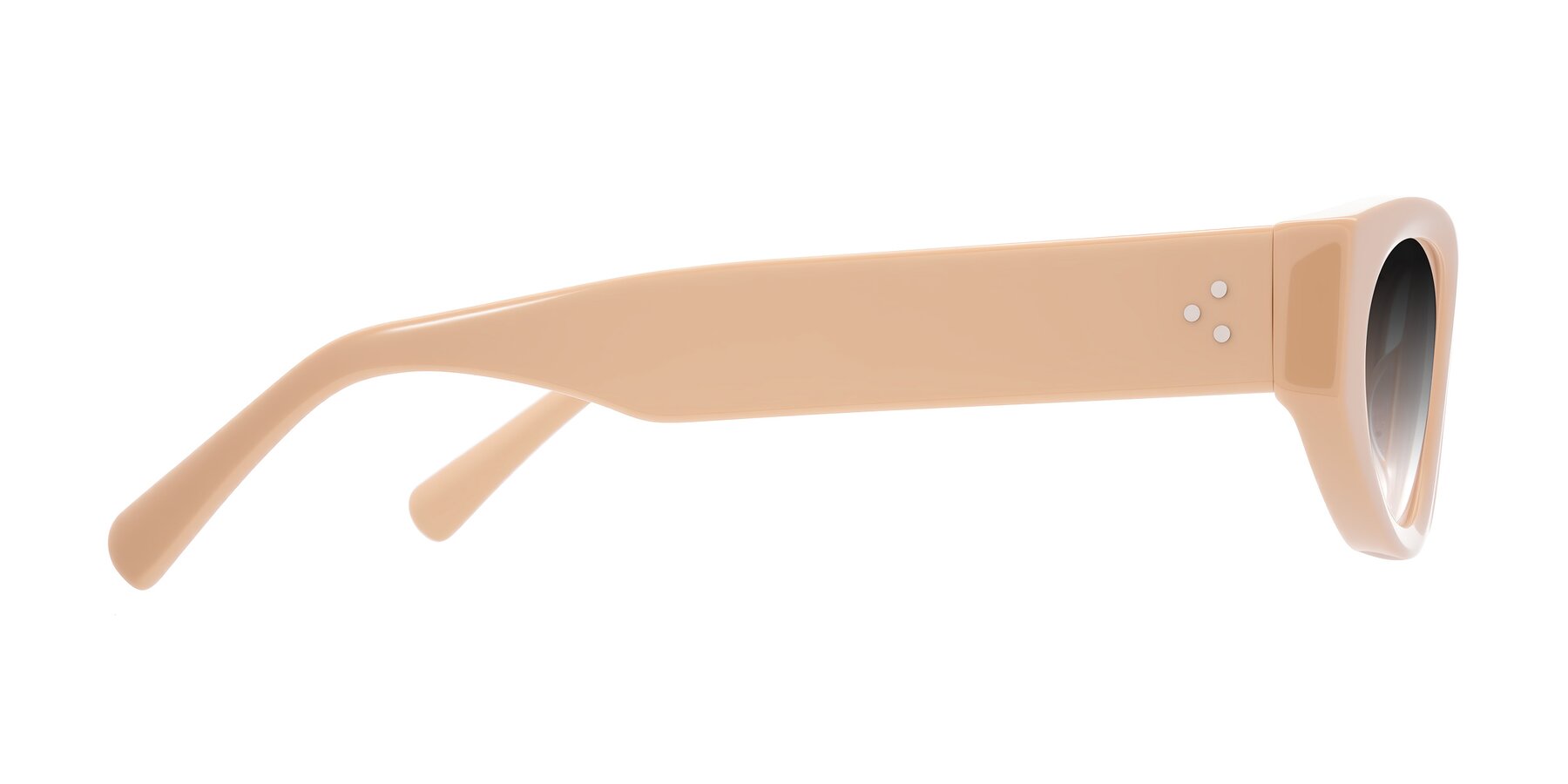 Side of Begonia in Pale Salmon with Gray Gradient Lenses