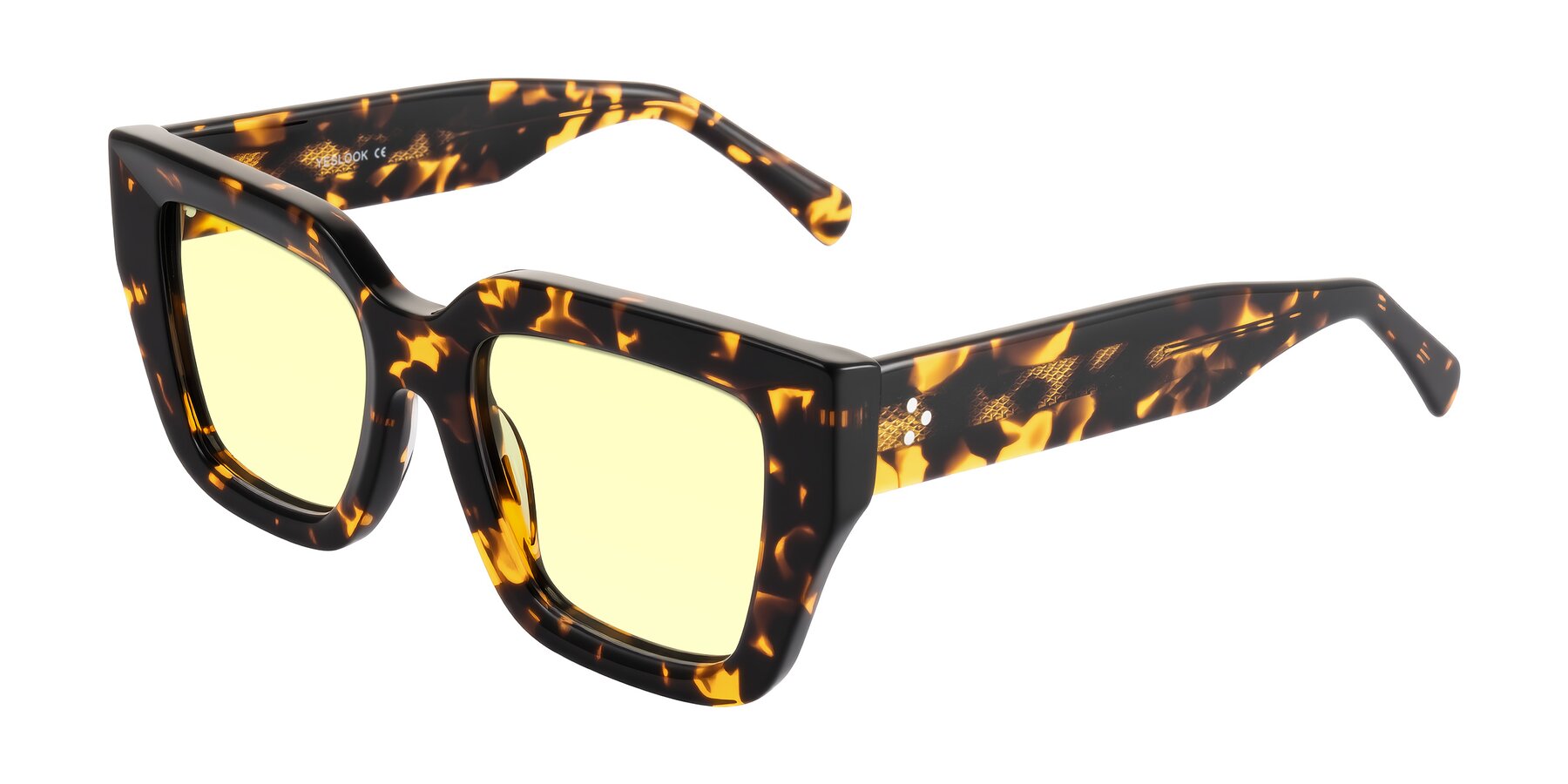 Angle of Simba in Tortoise with Light Yellow Tinted Lenses