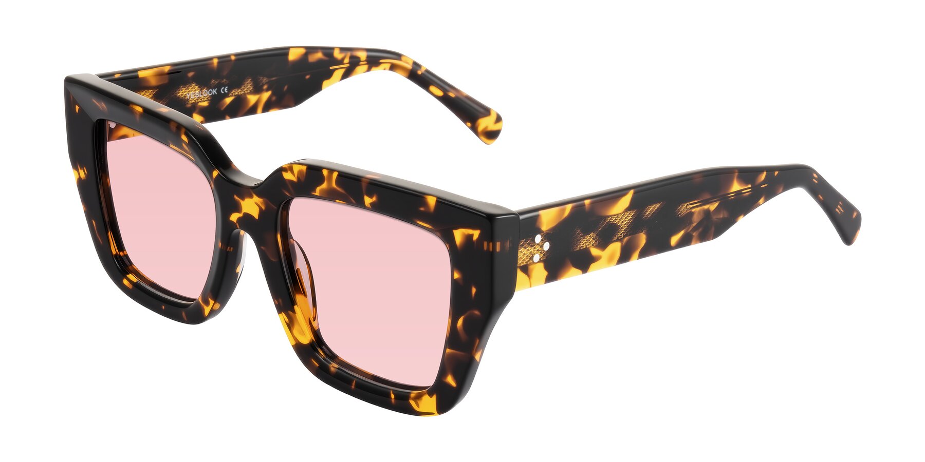 Angle of Simba in Tortoise with Light Garnet Tinted Lenses