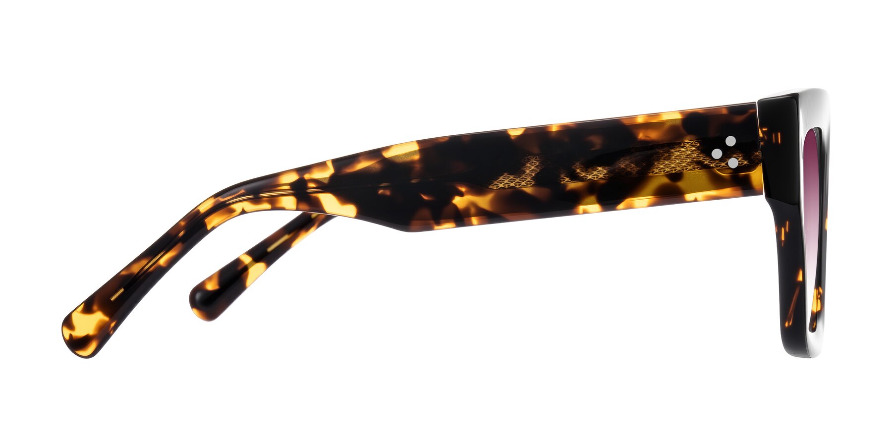 Side of Simba in Tortoise with Wine Gradient Lenses