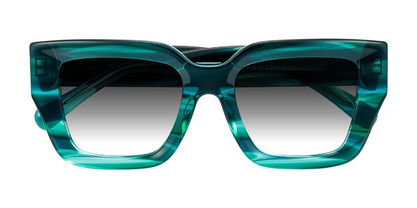 Front of Simba in Teal Striped