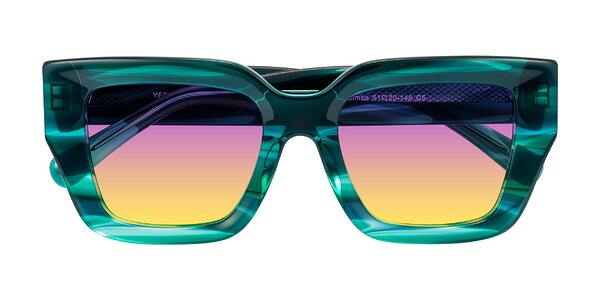 Front of Simba in Teal Striped