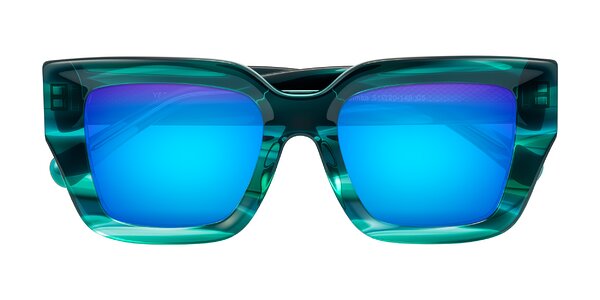 Front of Simba in Teal Striped