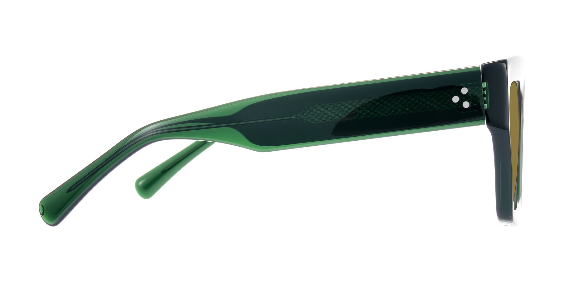 Side of Simba in Dark Green with Brown Polarized Lenses