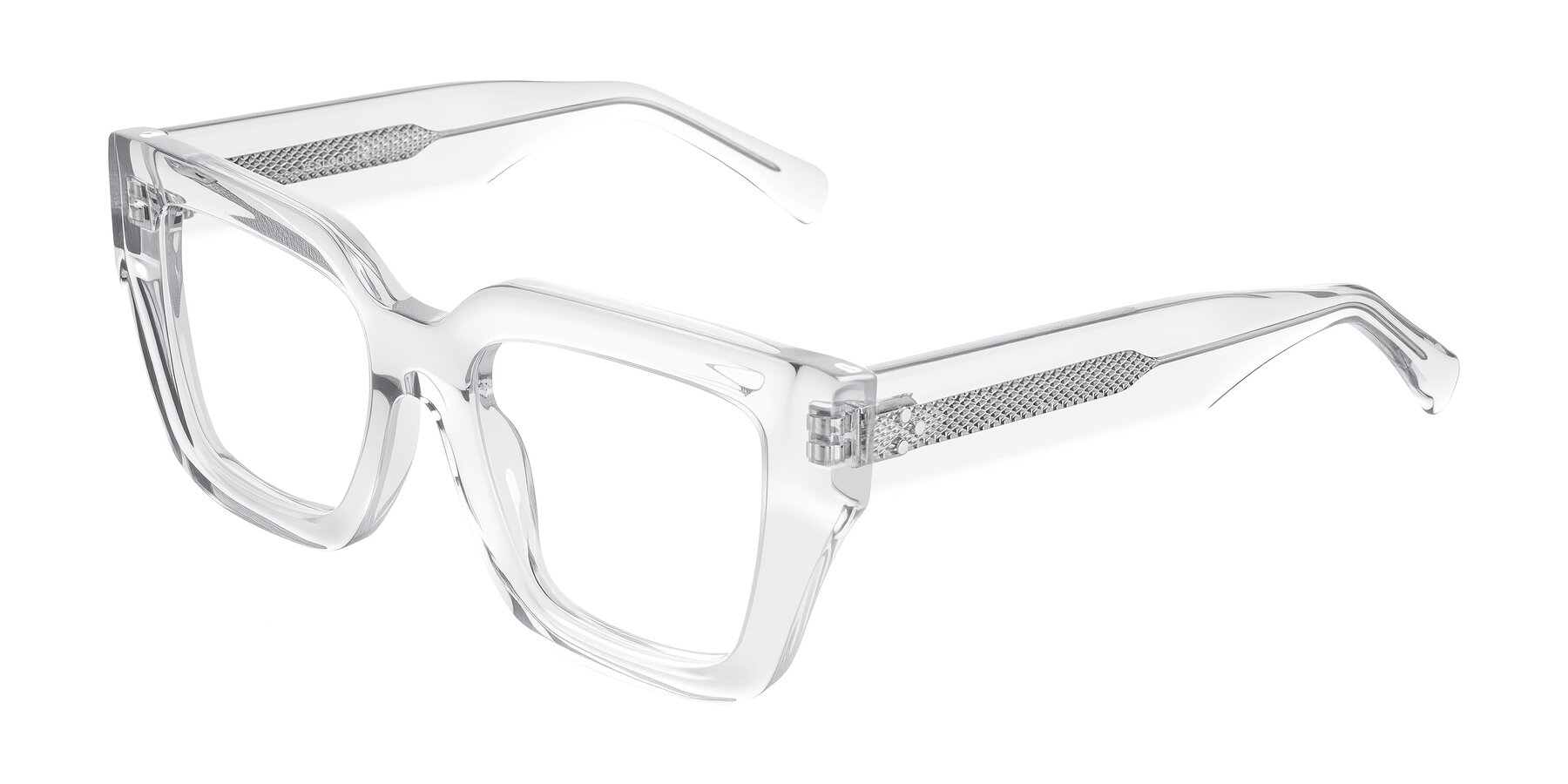 Angle of Simba in Clear with Clear Blue Light Blocking Lenses