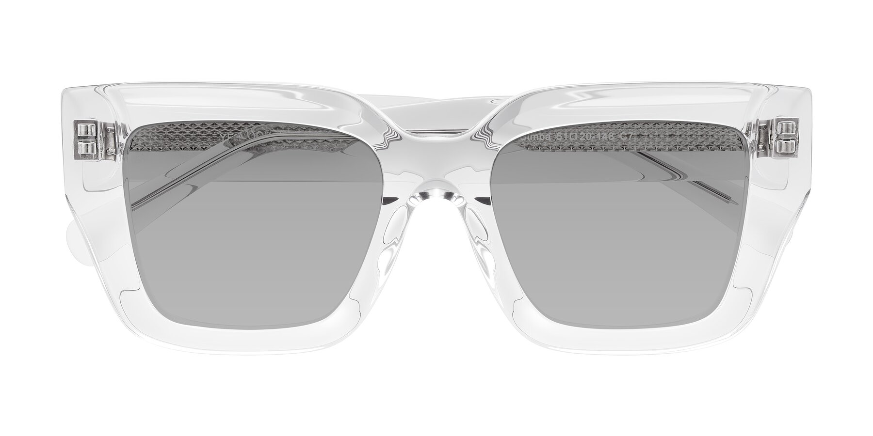 Folded Front of Simba in Clear with Light Gray Tinted Lenses