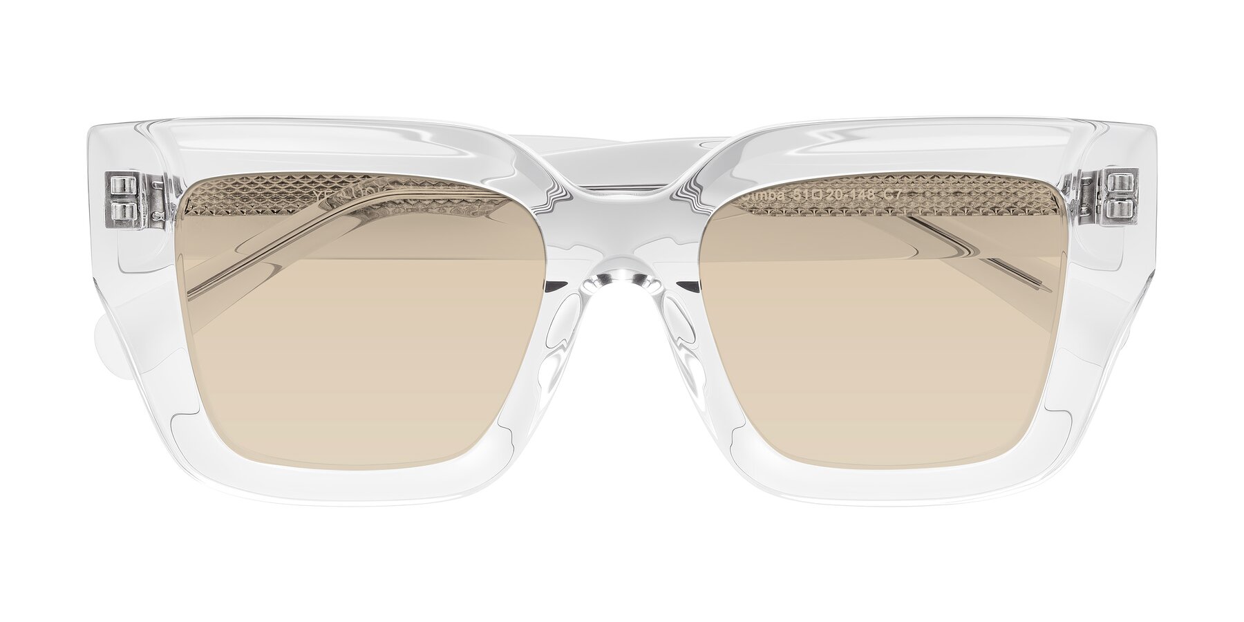 Folded Front of Simba in Clear with Light Brown Tinted Lenses