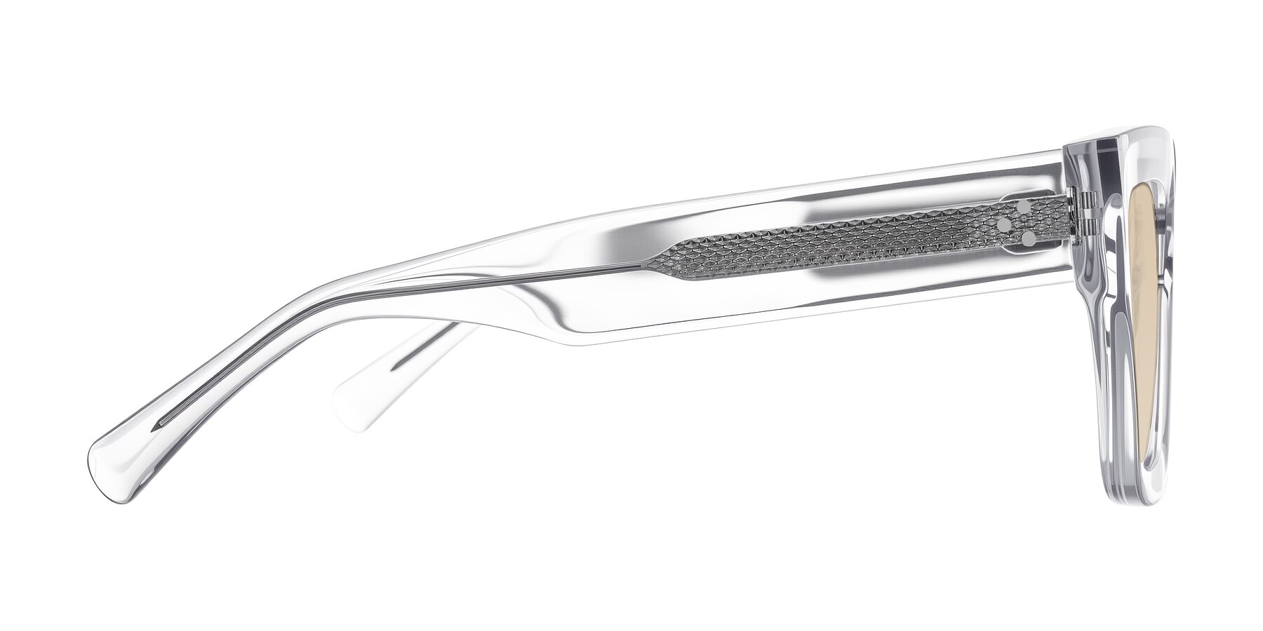 Side of Simba in Clear with Light Brown Tinted Lenses