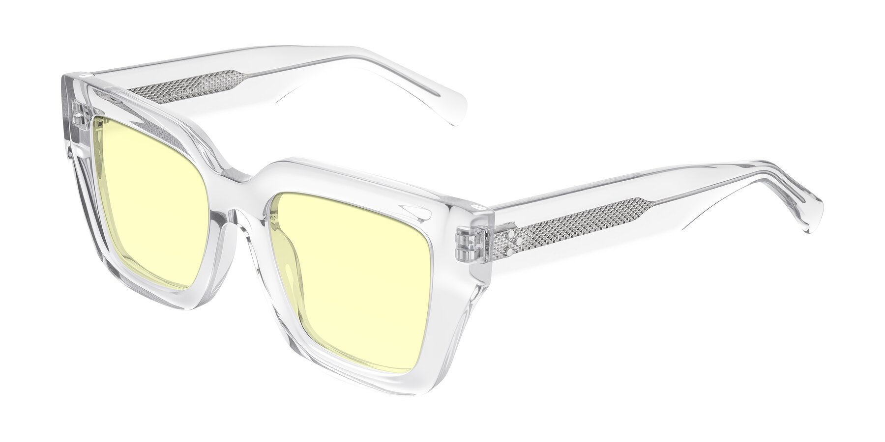 Angle of Simba in Clear with Light Yellow Tinted Lenses