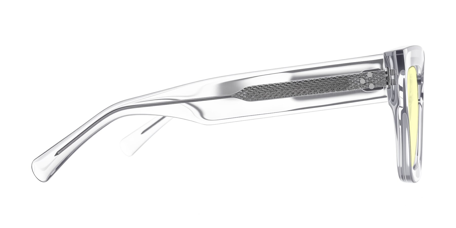 Side of Simba in Clear with Light Yellow Tinted Lenses