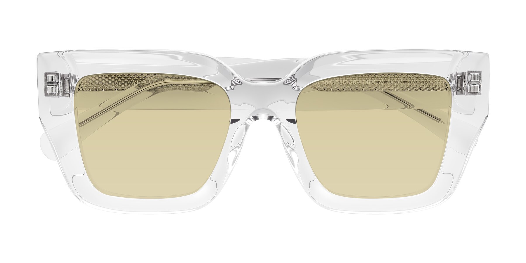 Folded Front of Simba in Clear with Light Champagne Tinted Lenses