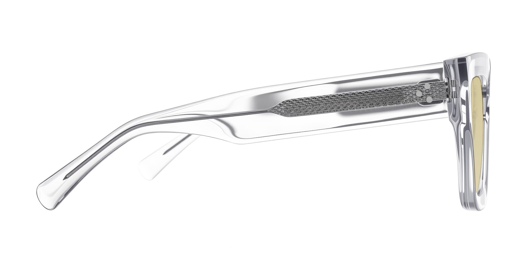 Side of Simba in Clear with Light Champagne Tinted Lenses