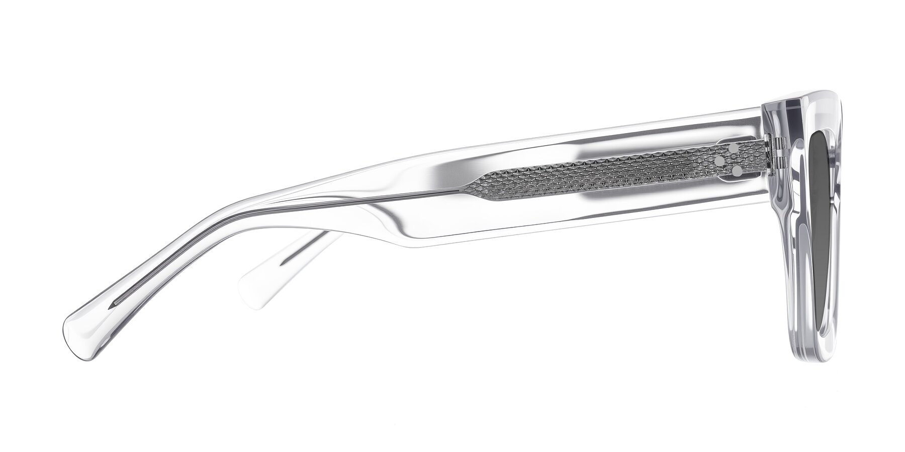 Side of Simba in Clear with Medium Gray Tinted Lenses