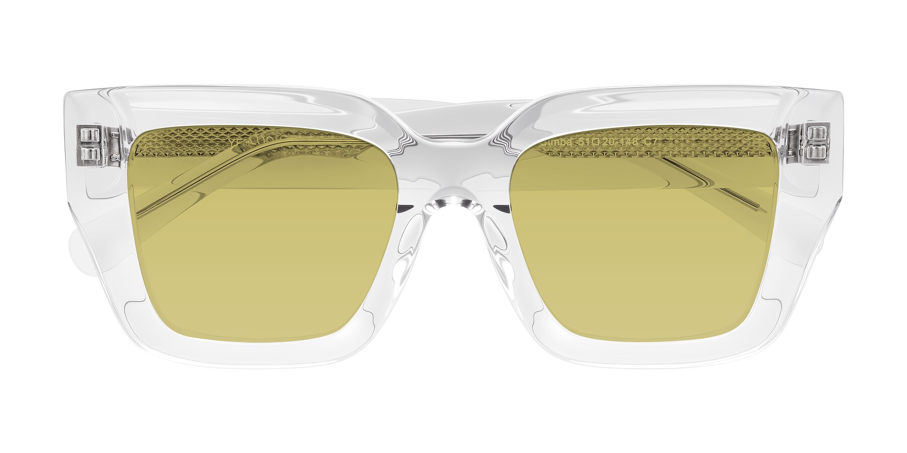 Folded Front of Simba in Clear with Medium Champagne Tinted Lenses