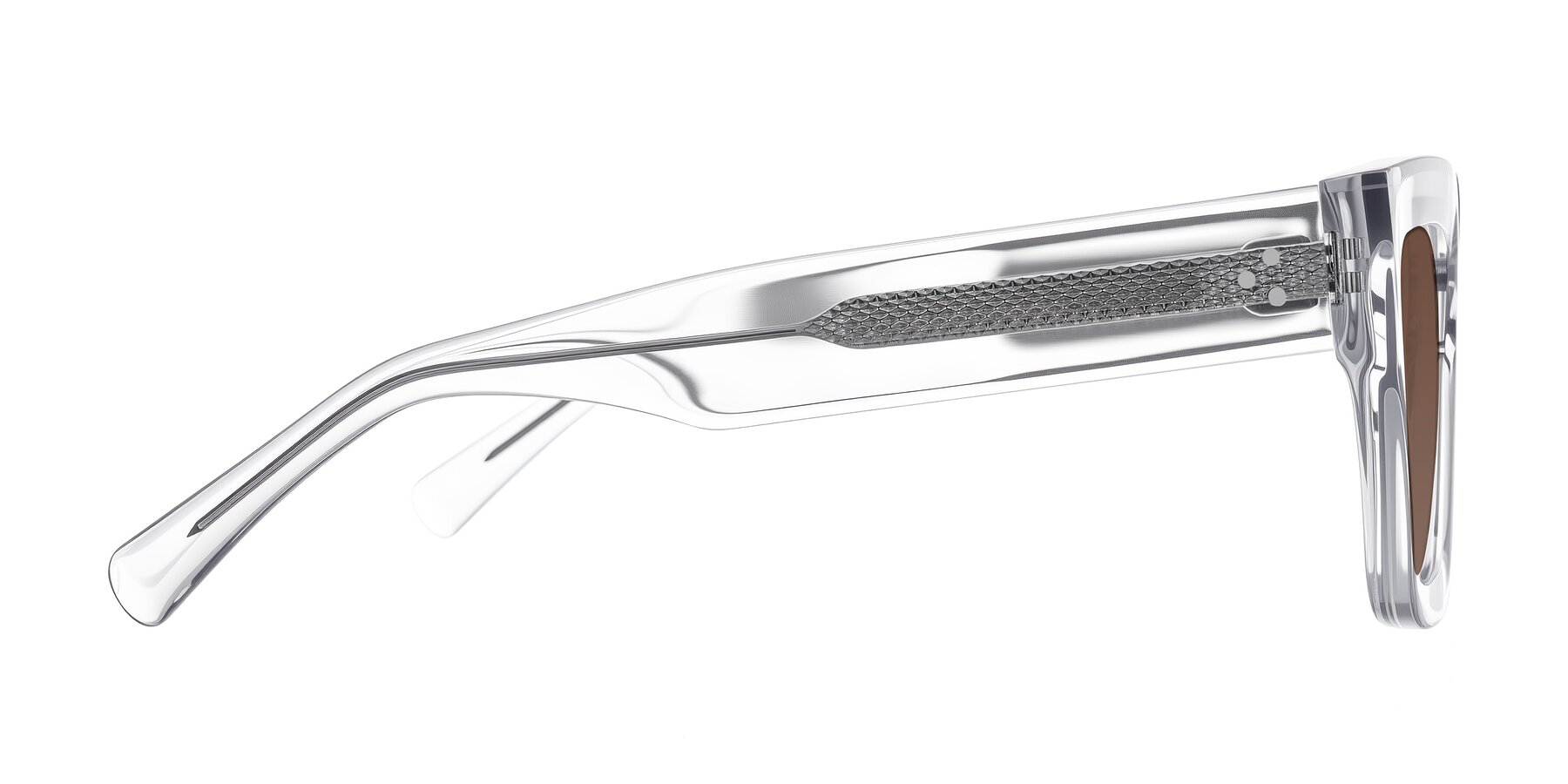 Side of Simba in Clear with Brown Tinted Lenses