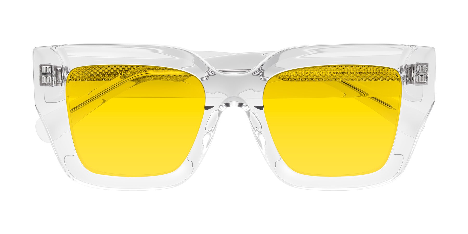 Folded Front of Simba in Clear with Yellow Tinted Lenses