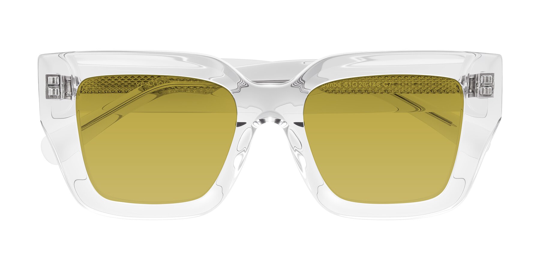 Folded Front of Simba in Clear with Champagne Tinted Lenses