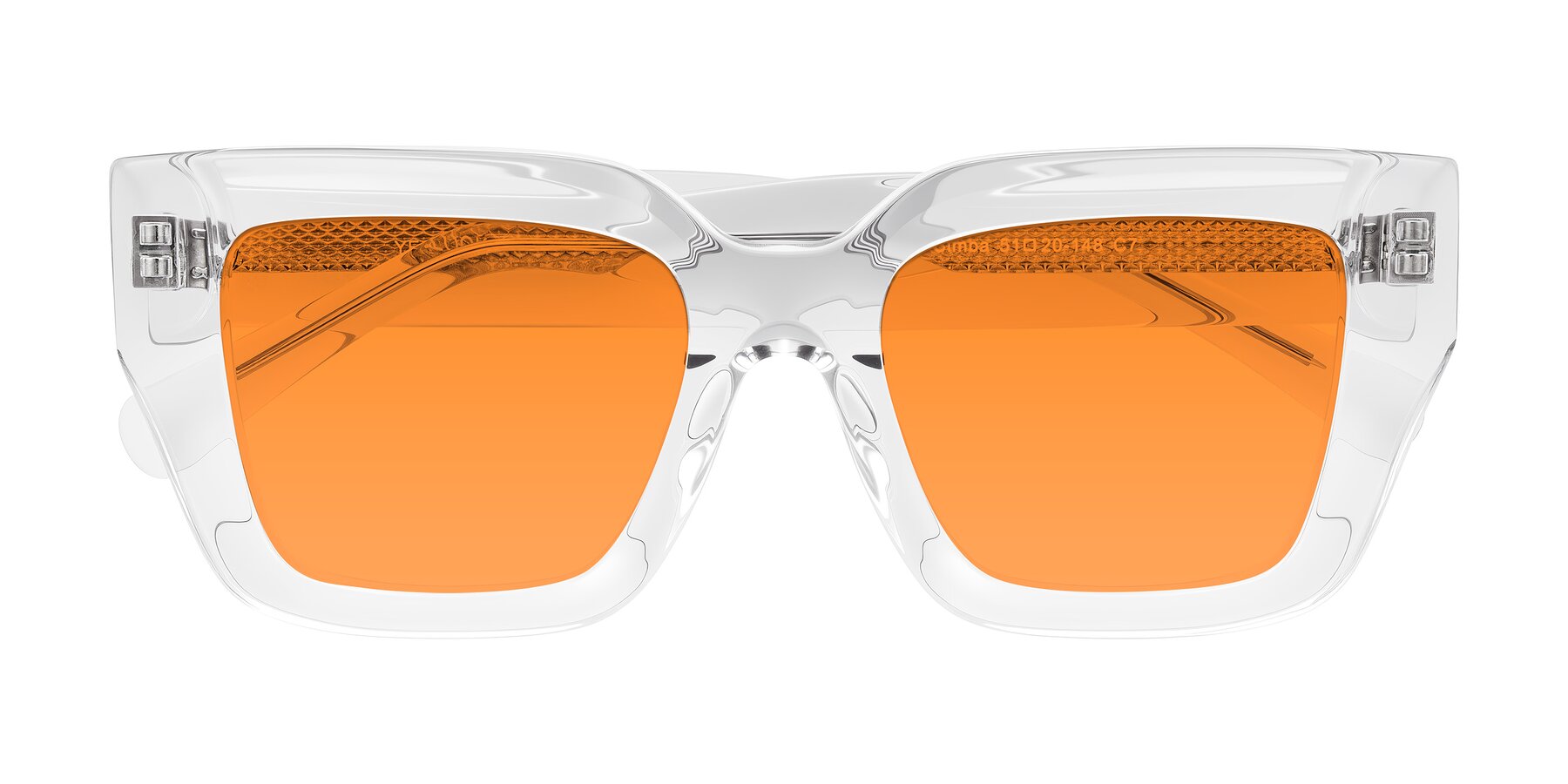 Folded Front of Simba in Clear with Orange Tinted Lenses