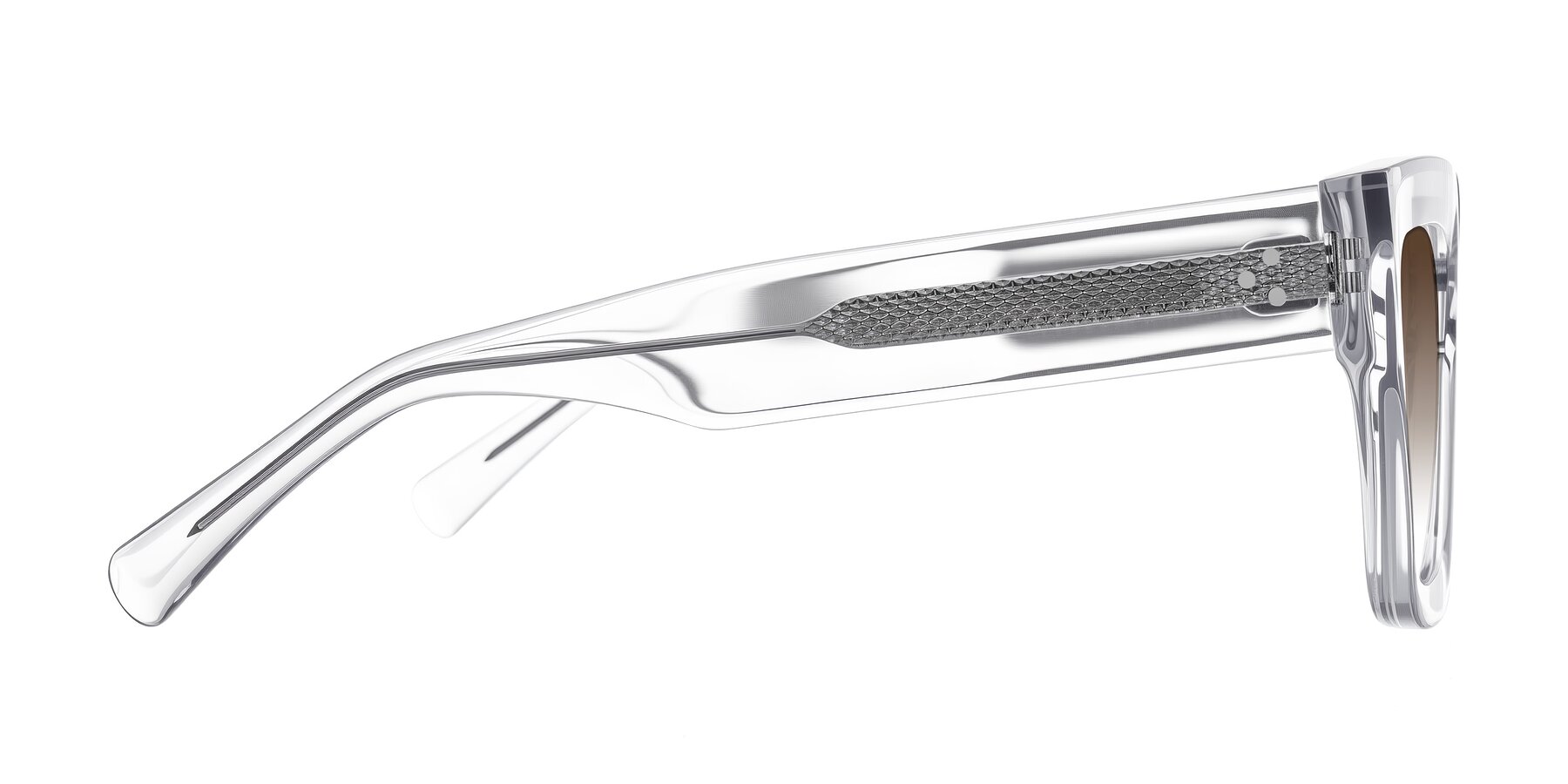 Side of Simba in Clear with Brown Gradient Lenses