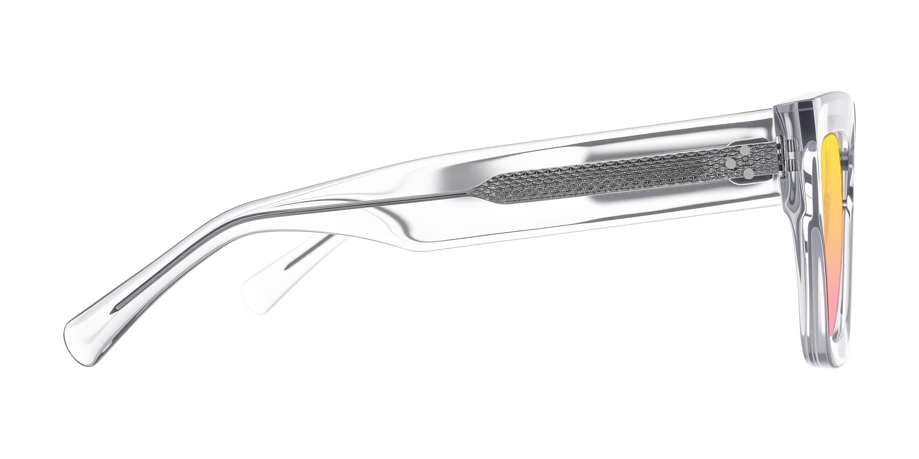 Side of Simba in Clear with Yellow / Pink Gradient Lenses