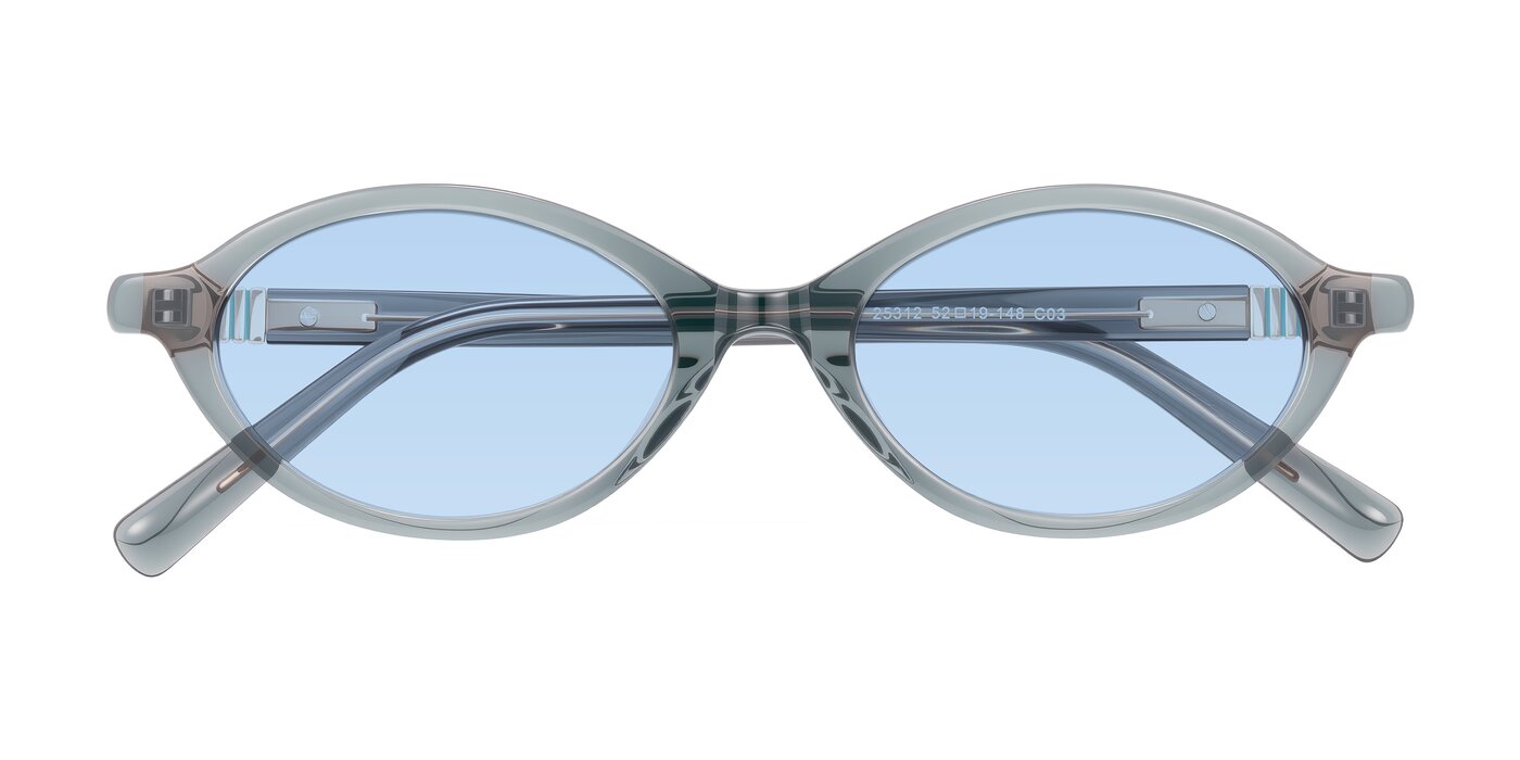 Noelle - Transparent Gray Tinted Sunglasses