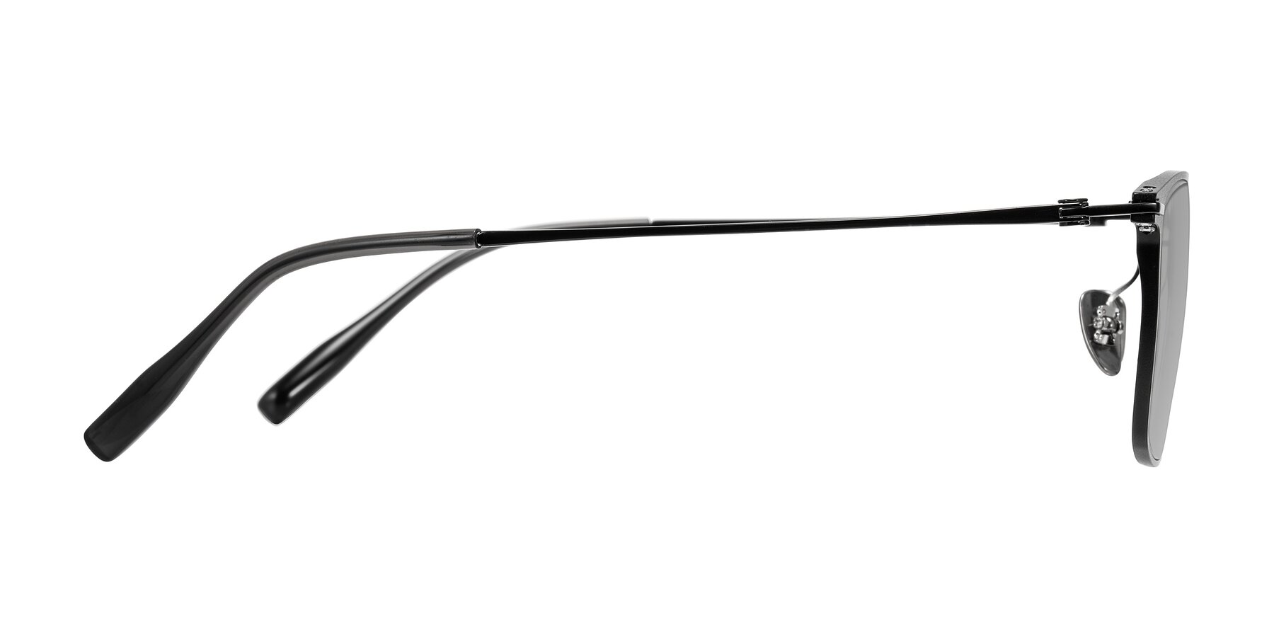 Side of Ayla in Black with Light Gray Tinted Lenses