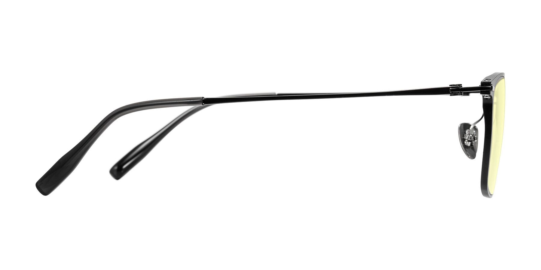 Side of Ayla in Black with Light Yellow Tinted Lenses
