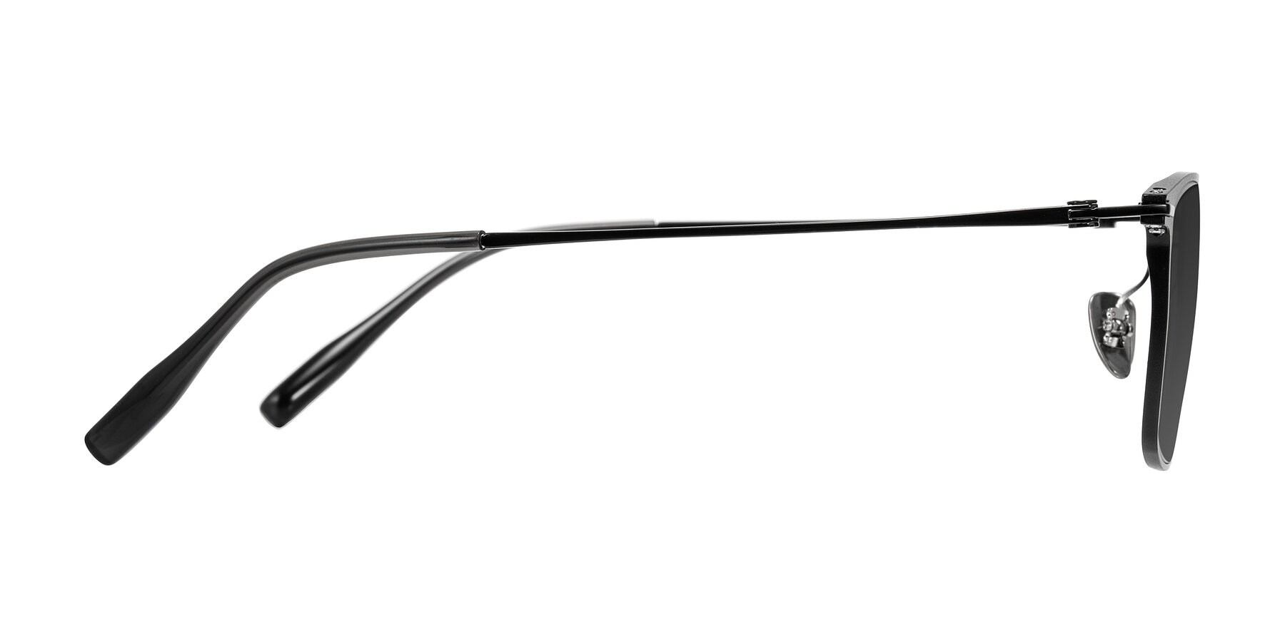 Side of Ayla in Black with Gray Tinted Lenses