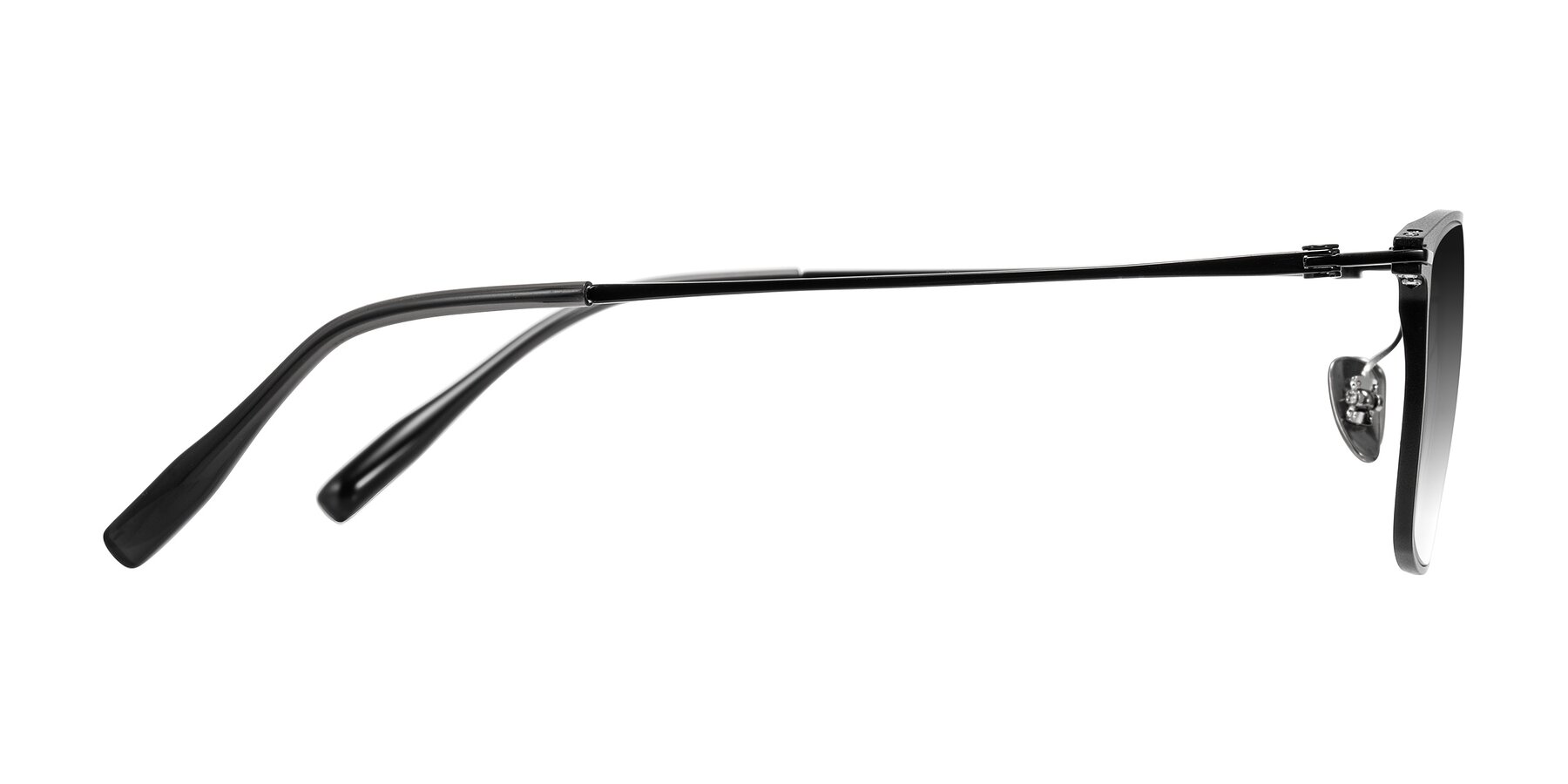 Side of Ayla in Black with Gray Gradient Lenses