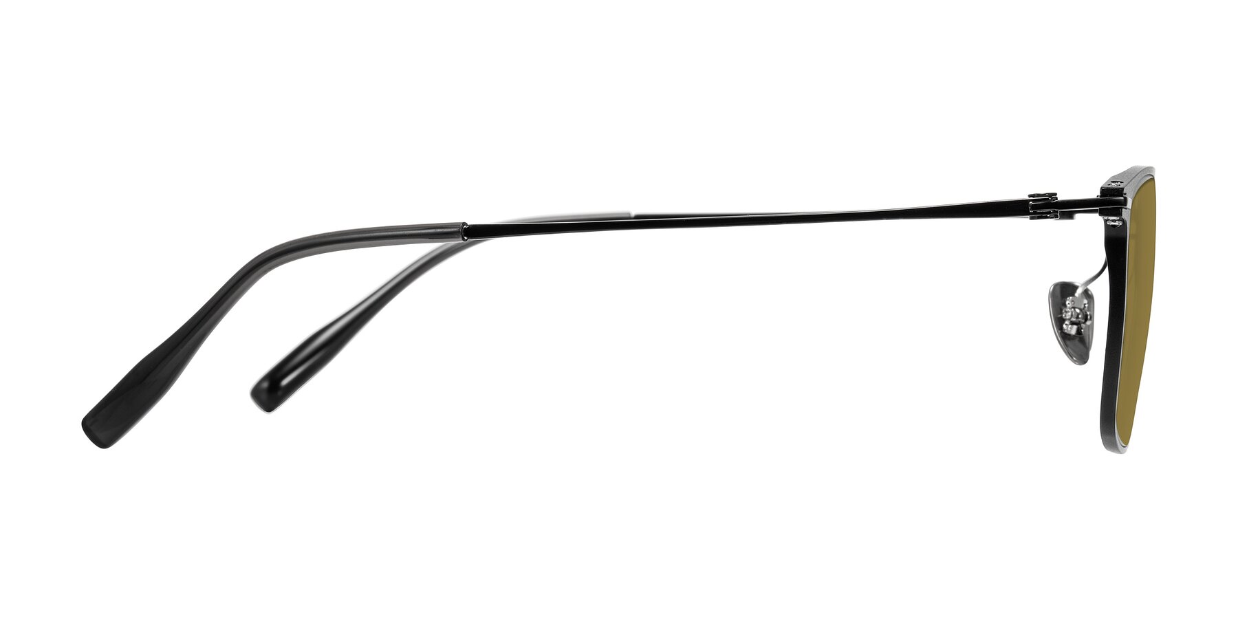 Side of Ayla in Black with Brown Polarized Lenses