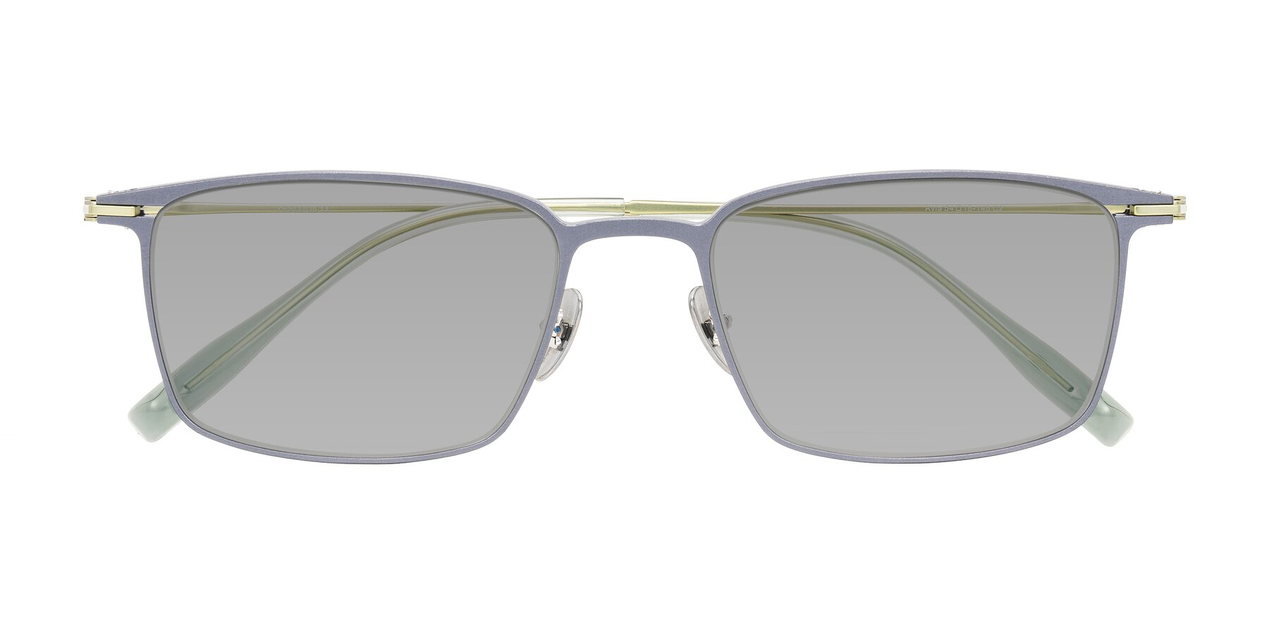 Folded Front of Ayla in Gray/Green with Light Gray Tinted Lenses