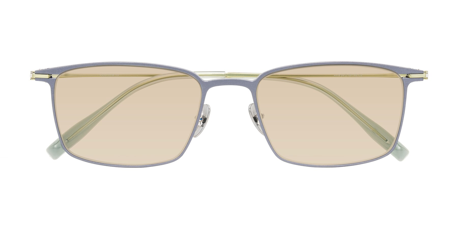 Folded Front of Ayla in Gray/Green with Light Brown Tinted Lenses