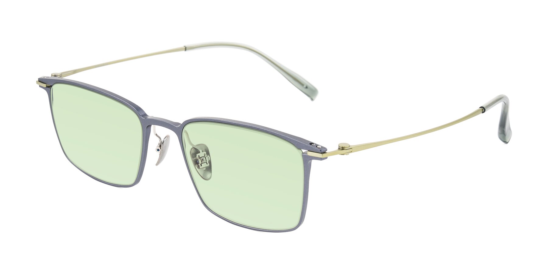 Angle of Ayla in Gray/Green with Light Green Tinted Lenses