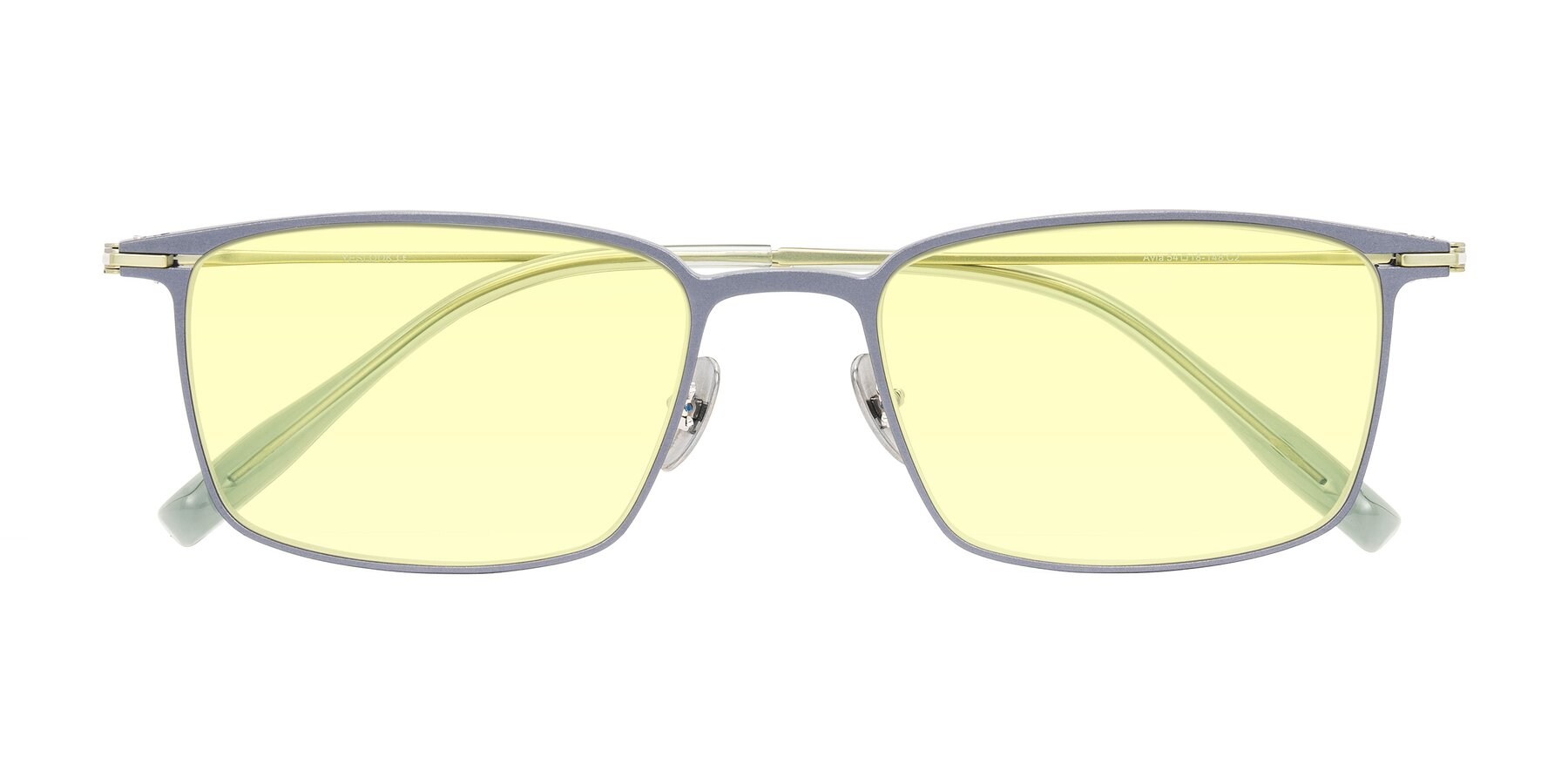 Folded Front of Ayla in Gray/Green with Light Yellow Tinted Lenses